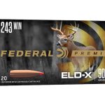 Federal Premium Ammunition 243 Winchester 90 Grain Hornady ELD-X Polymer Tip Box of 20