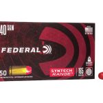 Federal Syntech Range Ammunition 40 S&W 165 Grain Total Synthetic Jacket