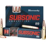 Hornady Subsonic Ammunition 300 AAC Blackout 190 Grain Sub-X FTX Box of 20