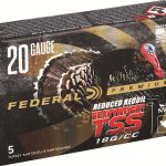 Federal Premium Heavyweight TSS Turkey Ammunition 20 Gauge 2-3/4" 1-1/8 oz #9 Non-Toxic Tungsten Super Shot Flitecontrol Flex Wad Box of 5