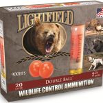 Lightfield Wildlife Control Less Lethal Ammunition 20 Gauge 2-3/4" Mid-Range Rubber Ball Box of 5