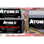 Atomic Match Ammunition 308 Winchester Subsonic 175 Grain Sierra MatchKing Hollow Point Boat Tail Box of 100