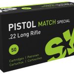 SK Pistol Match Special Ammunition 22 Long Rifle 40 Grain Lead Round Nose