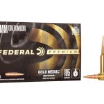Federal Premium Gold Medal Berger Ammunition 6mm Creedmoor 105 Grain Berger Hybrid Hollow Point Boat Tail