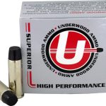 Underwood Ammunition 44 Remington Magnum 305 Grain Lead Long Flat Nose Gas Check Box of 20