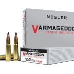 Nosler Varmageddon Ammunition 7.62x39mm 123 Grain Polymer Tip Flat Base Box of 20