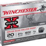 Winchester Super-X Ammunition 20 Gauge 2-3/4" 3/4 oz Rifled Slug