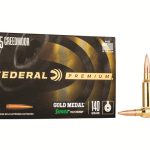 Federal Premium Gold Medal Ammunition 6.5 Creedmoor 140 Grain Sierra MatchKing Boat Tail Hollow Point