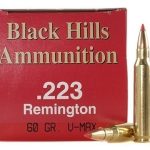 Black Hills Ammunition 223 Remington 60 Grain Hornady V-MAX Polymer Tip Box of 50