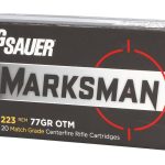 Sig Sauer Marksman Elite Ammunition 223 Remington 77 Grain Open Tip Match