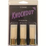 Reaper Defense Knockout Ammunition 12 Gauge 2-3/4" 40 Gram Bean Bag 3PK
