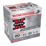 Winchester Super-X Game Load Ammunition 20 Gauge 2-3/4" 7/8 oz #6 Shot