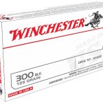 Winchester USA Ammunition 300 AAC Blackout 125 Grain Open Tip Range