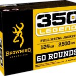Browning Ammunition 350 Legend 124 Grain Full Metal Jacket