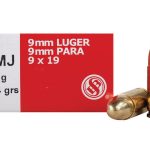 Sellier & Bellot Ammunition 9mm Luger 124 Grain Full Metal Jacket Box of 50