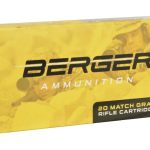 Berger Match Grade Ammunition 338 Lapua Magnum 300 Grain Hybrid OTM Tactical Box of 20