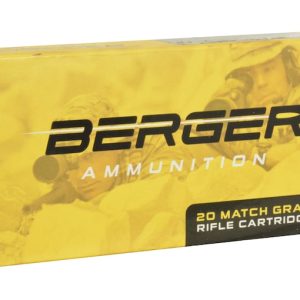 Berger 20 match grade cartridges