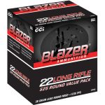 Blazer Ammunition 22 Long Rifle 38 Grain Lead Round Nose