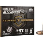 Federal Premium Personal Defense Ammunition 30 Super Carry 100 Grain HST Jacketed Hollow Point Box of 20
