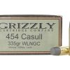 Grizzly 454 Casull cartridges