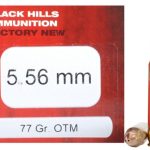 Black Hills Ammunition 5.56x45mm NATO 77 Grain Hollow Point