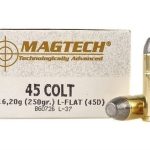 Magtech Cowboy Action Ammunition 45 Colt (Long Colt) 250 Grain Lead Flat Nose Box of 50