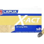 Lapua X-Act Ammunition 22 Long Rifle 40 Grain Lead Round Nose