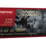 Norma Range & Training Ammunition 9mm Luger 115 Grain Full Metal Jacket