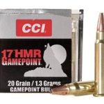 CCI GamePoint Ammunition 17 Hornady Magnum Rimfire (HMR) 20 Grain Jacketed Spire Point