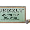 45 Colt +P cartridges