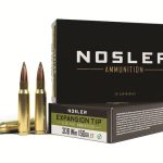 Nosler ammunition box and cartridges