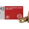 9mm Browning Court .380 AUTO ammo