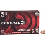 Federal American Eagle Suppressor Ammunition 22 Long Rifle 45 Grain Copper Plated Lead Round Nose