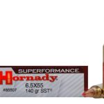 Hornady Superformance SST Ammunition 6.5x55mm Swedish Mauser 140 Grain SST Polymer Tip Box of 20