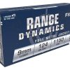 9mm Fiocchi Range Dynamics ammo