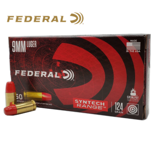 Federal Syntech Range Ammunition 9mm Luger 124 Grain Total Synthetic Jacket AE9SJ2 300x300