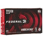 Federal American Eagle Ammunition 223 Remington 75 Grain Total Metal Jacket