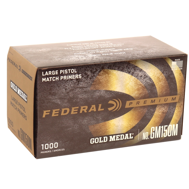 Federal-Premium-Gold-Medal-Small-Pistol-Magnum-Match-Primers-200M Federal Premium Gold Medal Small Pistol Magnum Match Primers #200M