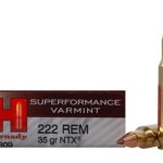 Hornady Superformance Varmint Ammunition 222 Remington 35 Grain NTX Lead-Free Box of 20