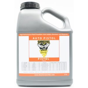 Auto pistol shooting powder