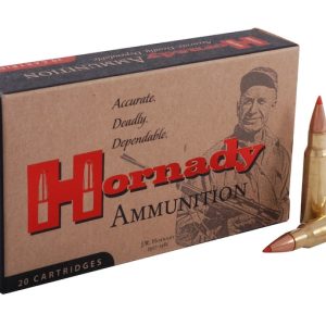 Hornady ammunition box and cartridges