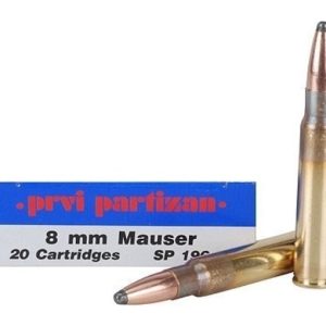 8mm Mauser cartridges with box