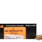 HSM Trophy Gold Ammunition 280 Remington 140 Grain Berger Hunting VLD Hollow Point Boat Tail Box of 20