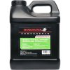 Black gunpowder canister with label