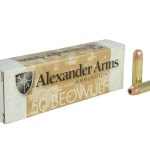 Alexander Arms Ammunition 50 Beowulf 350 Grain Hornady XTP Jacketed Hollow Point Box of 20