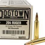 Dogtown Ammunition 204 Ruger 32 Grain Polymer Tip Flat Base