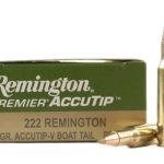 Remington Premier Varmint Ammunition 222 Remington 50 Grain AccuTip Boat Tail
